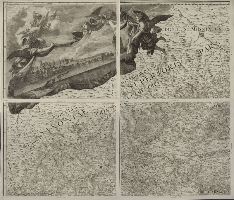 Mappa geographica Regni Bohemiae in duodecim circulos divisæ