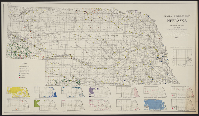 Mineral Resource Map of Nebraska