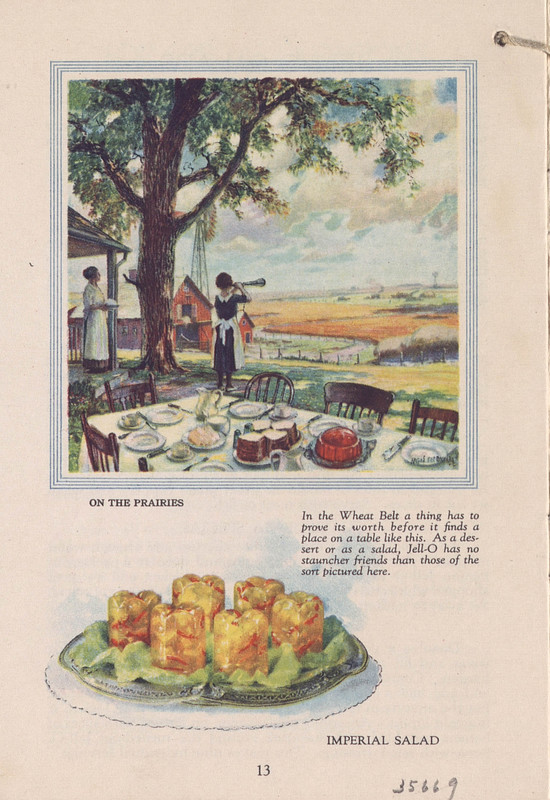 Jell-O, America's most famous dessert, at home everywhere (1922); p. 13