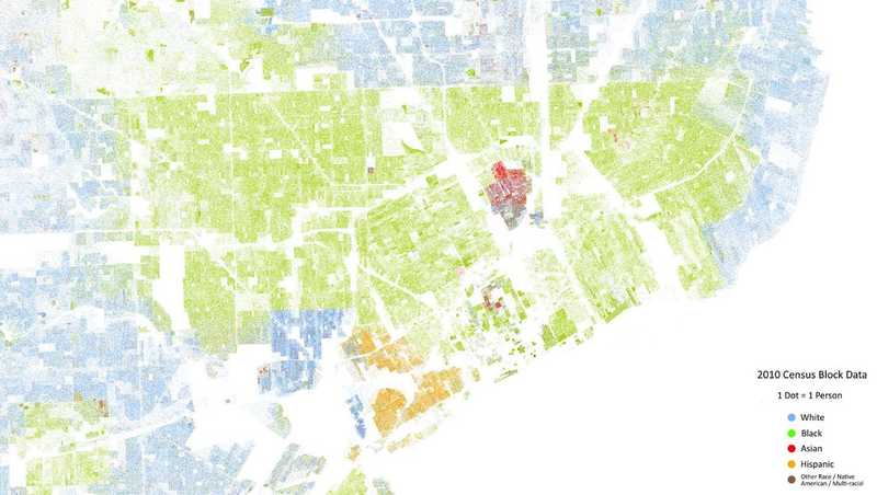 Detroit Racial Dot Map