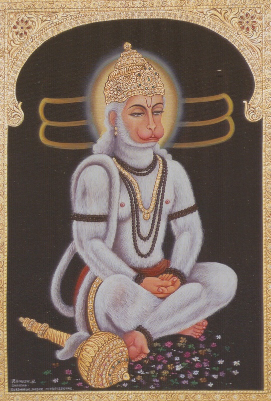 Hanuman in Meditation