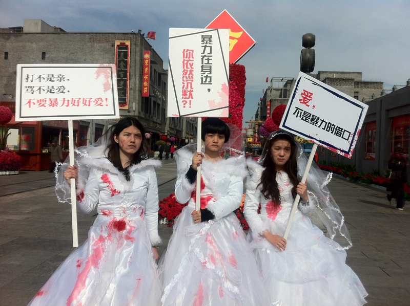 Bloody Brides protest