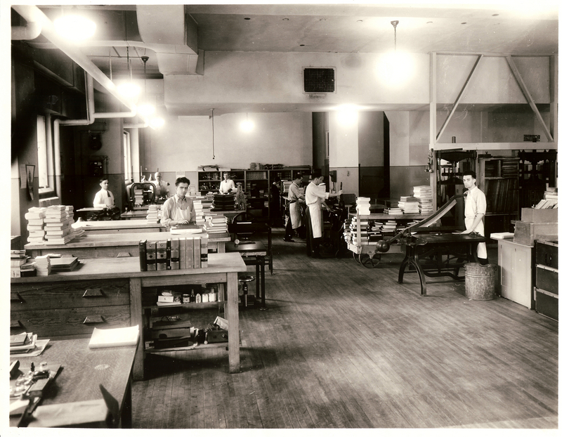 General Library, Bindery Department, December 1932