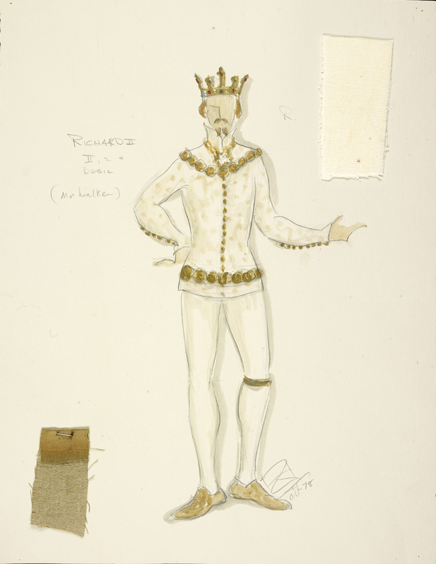 "Richard II... (Mr. Walker)" [Costume sketch]