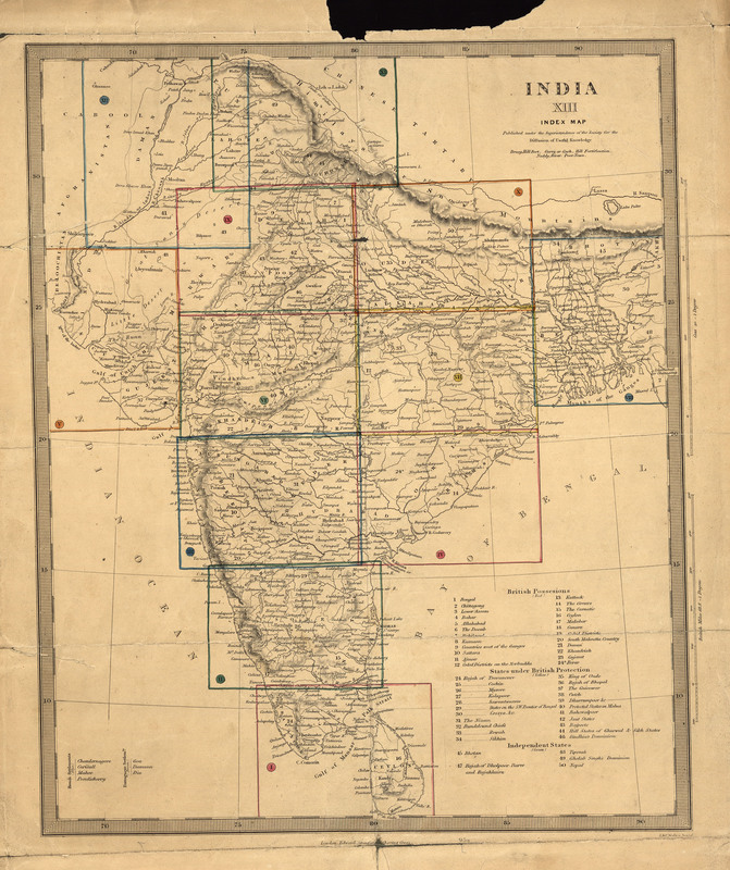 India XIII : index map
