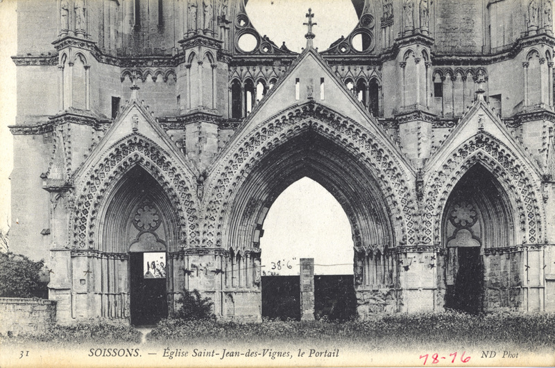 31 Soissons - Eglise Saint-Jean-des-Vignes, le Portail