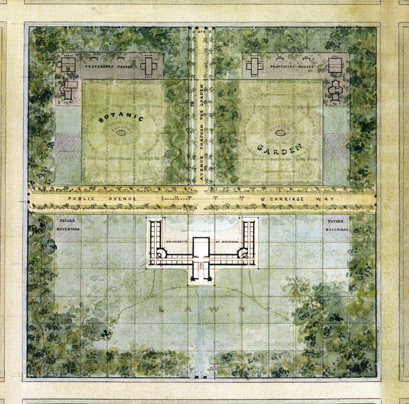 The University of Michigan, Ann Arbor, campus plan.